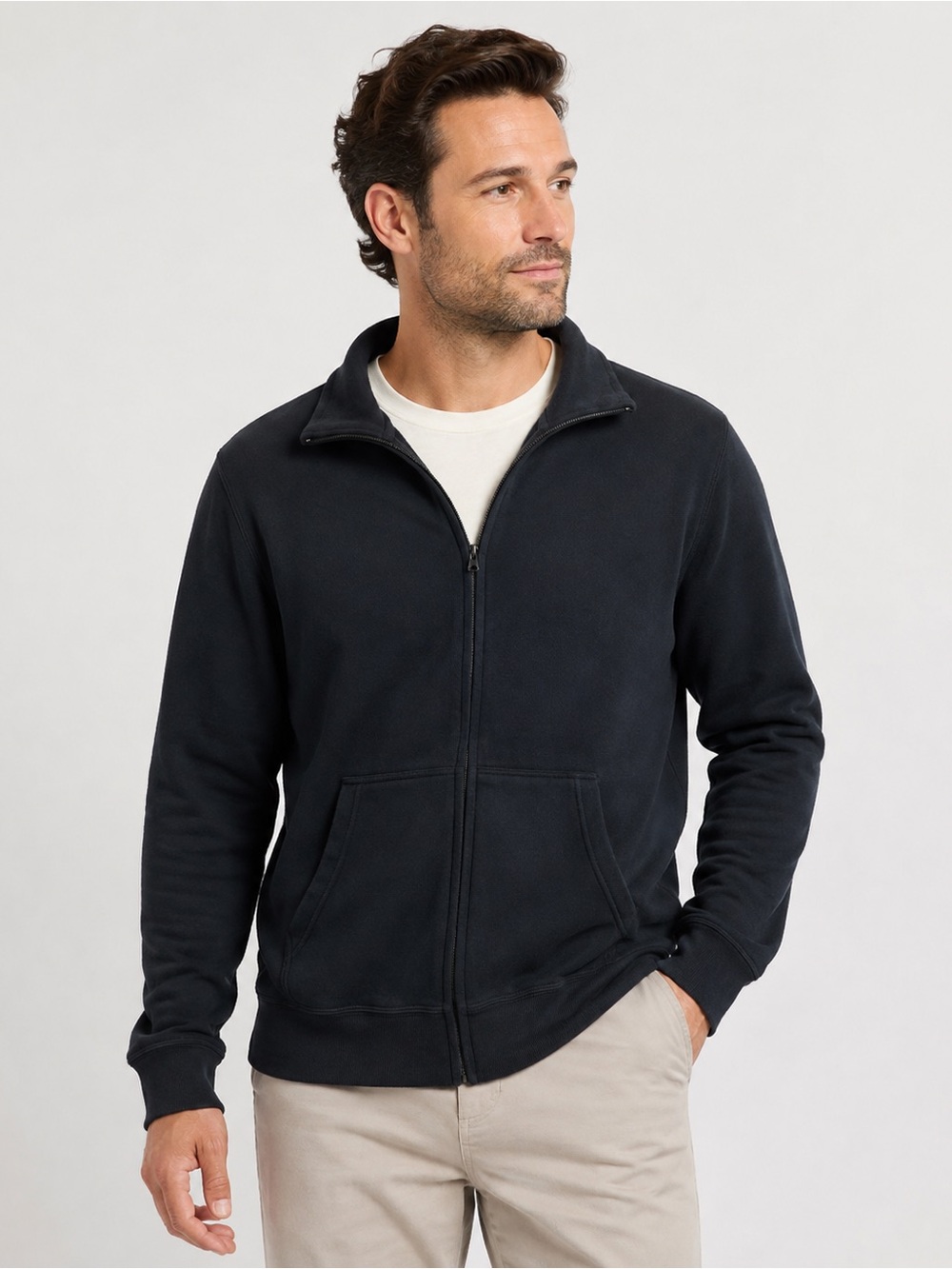Redwood Classics Men’s Black Full Zip Sweatshirt Jacket Made in Canada S NWT